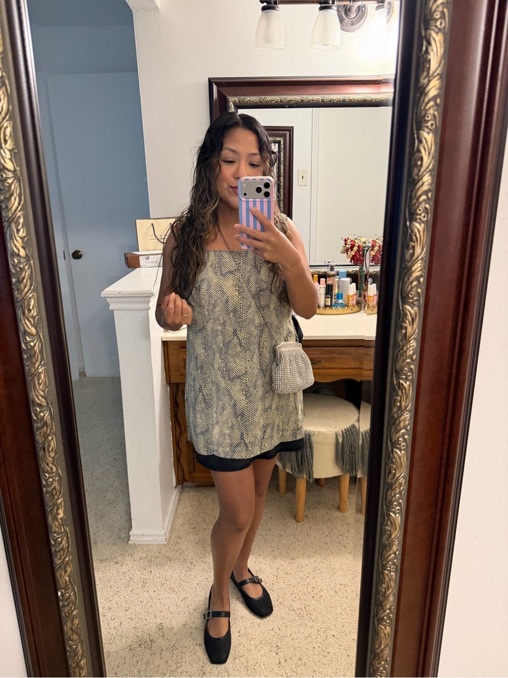Russell Kemp olive Snake-Print Sleeveless Dress